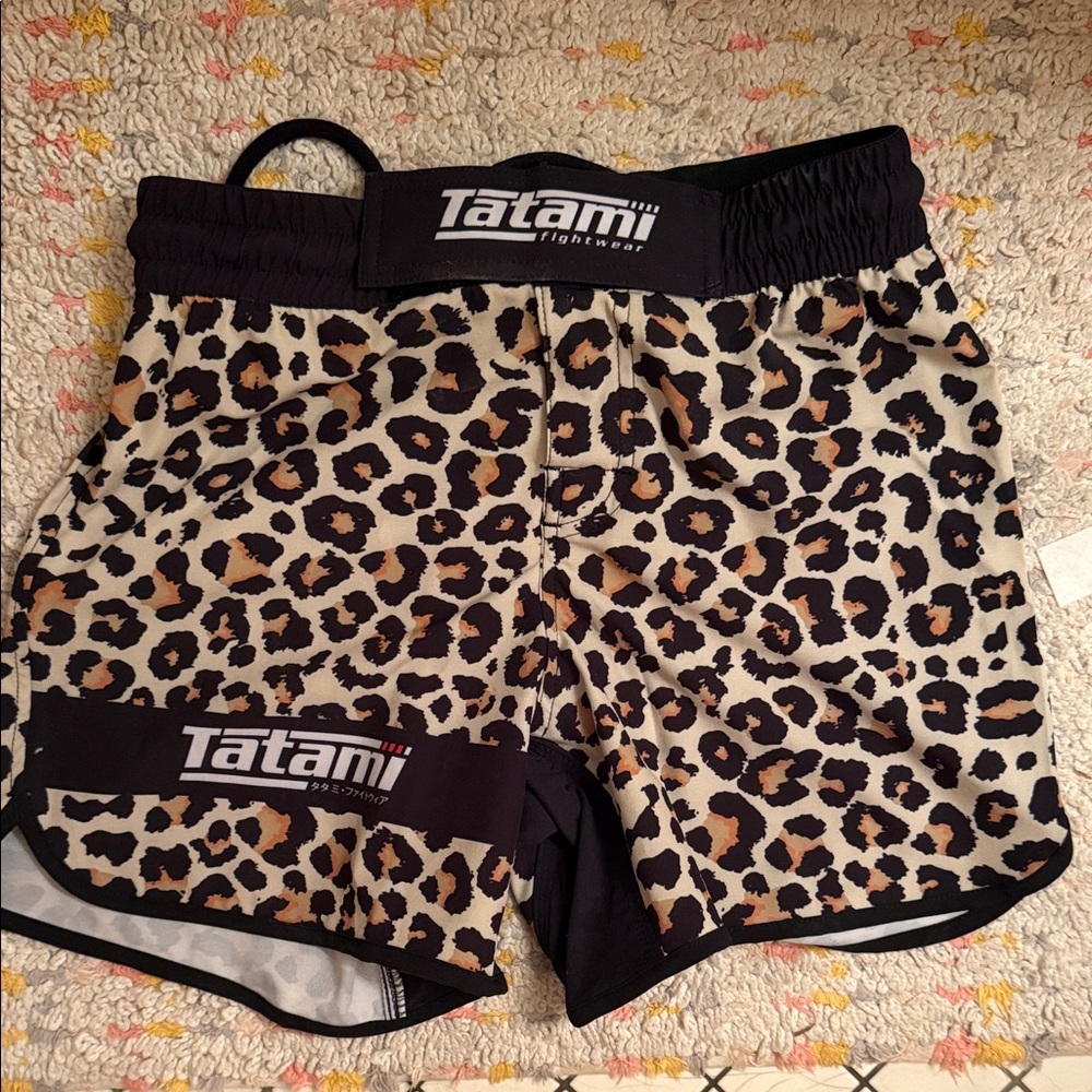 Tatami Women's Leopard Print Athletic Shorts